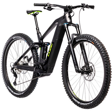 Mountain Bike eléctrica CUBE STEREO HYBRID 140 HPC SL 625 27,5/29" Negro/Verde 2021 0